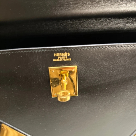 Hermes Kelly 32cm leather handbag with cleaning bill - Picture 8 of 14